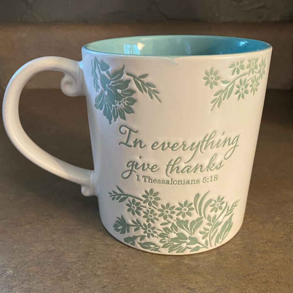 In Everything Give Thanks Bible Verse Christian Ceramic Mug